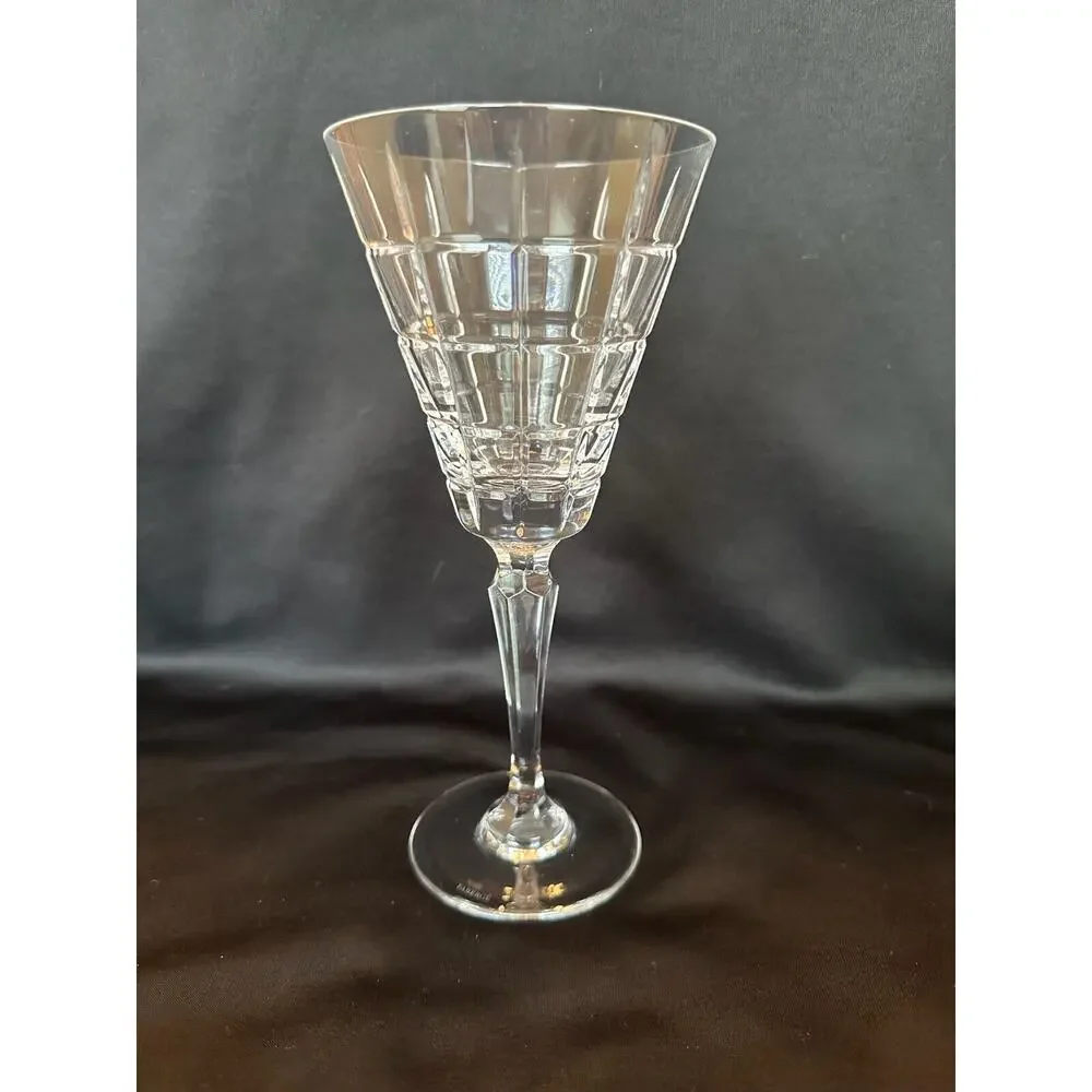 Faberge Crystal Champagne‎ Flute Glass Etched Elegant Design
